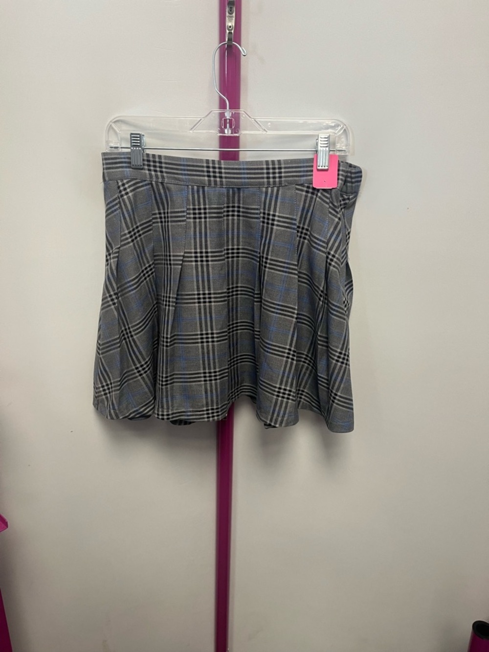 Garage Gray Plaid Circle Skirt